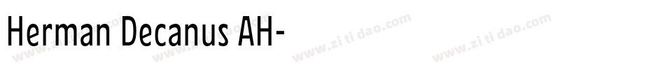 Herman Decanus AH字体转换